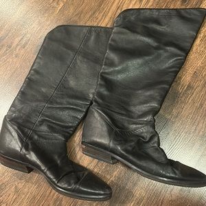 Black Leather Boots 7.5